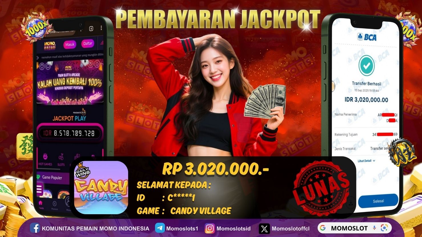 MOMOSLOTS JACKPOT SLOT CANDY VILLAGE